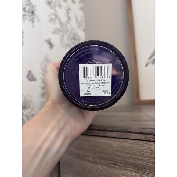 New Starbucks Halloween Glow In The Dark Tree Tumbler Venti 2022 Purple - Picture 3 of 3